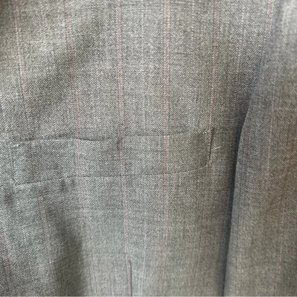 Towncraft Mens Blazer 40R Gray Wool Blend Plaid Sport Coat 2 Button Jacket